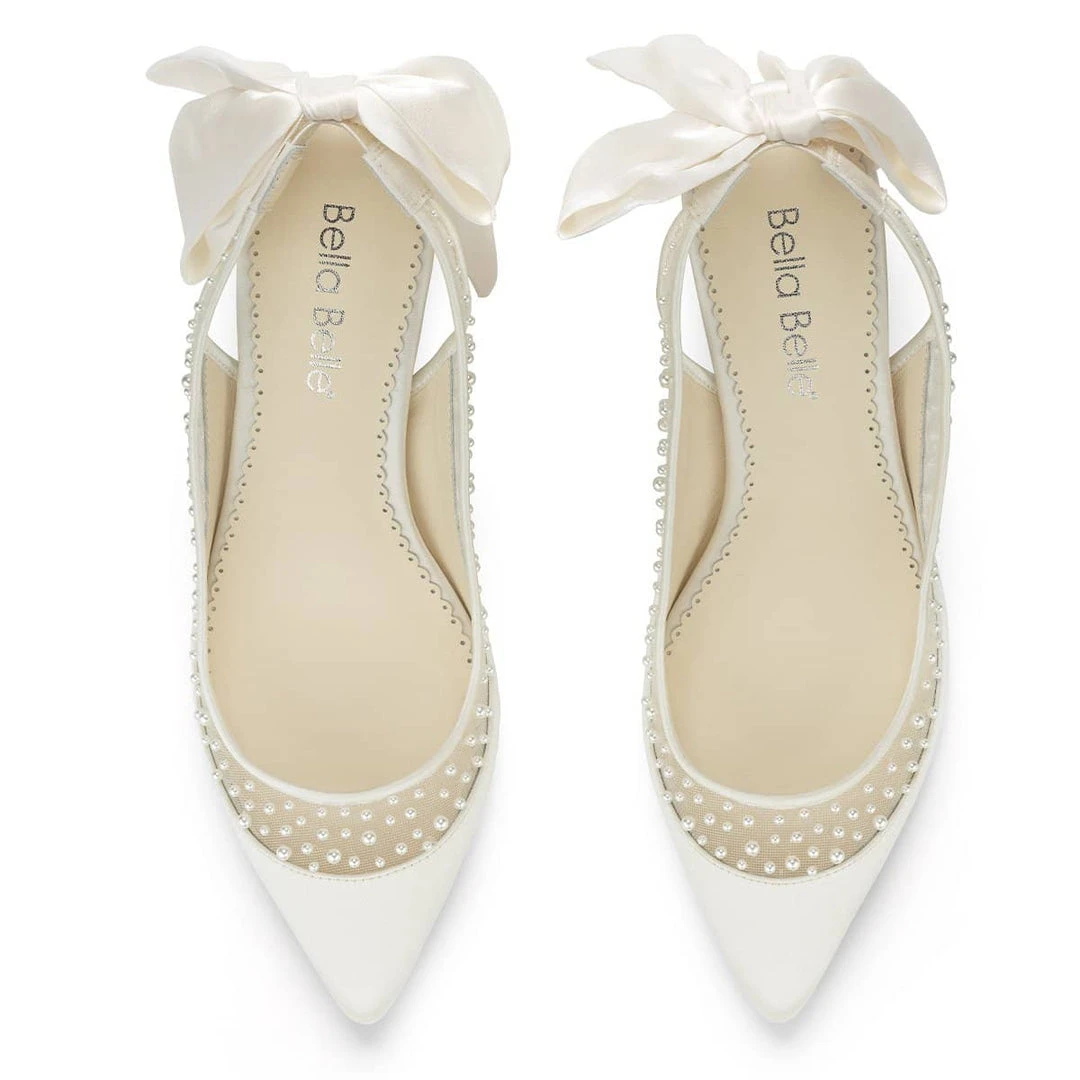 GEORGIA Ivory Kitten Heel Bridal Shoes Wedding 5 GEORGIA Ivory Kitten Heel Bridal Shoes Wedding