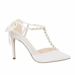 LISBETH Wedding Shoes With Pearls And Bows
