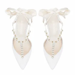 LISBETH Wedding Shoes With Pearls And Bows