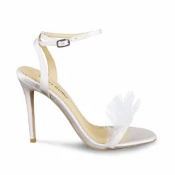 BRIDGET Polka Dot And Pleated Tulle Wedding Heel