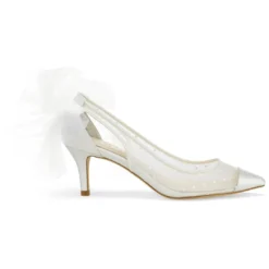 MAGGIE Polka Dot Slingback Pumps Low Heel 9 MAGGIE Polka Dot Slingback Pumps Low Heel