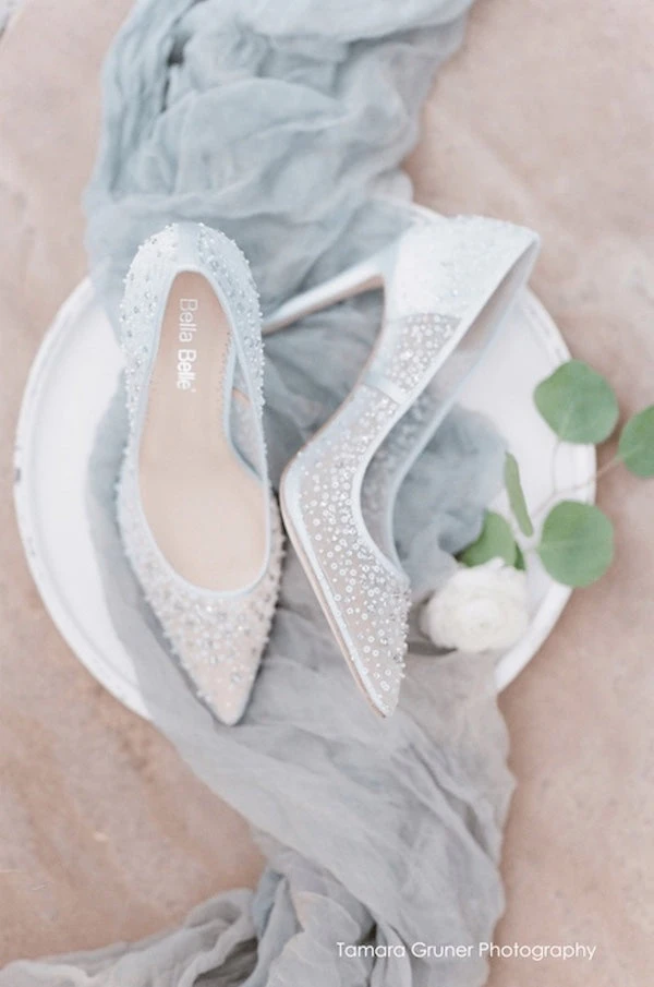 ELSA BLUE Something Blue Cinderella Wedding Heels / Blue Sequin Pumps For Evening Wear 2 ELSA BLUE Something Blue Cinderella Wedding Heels / Blue Sequin Pumps For Evening Wear